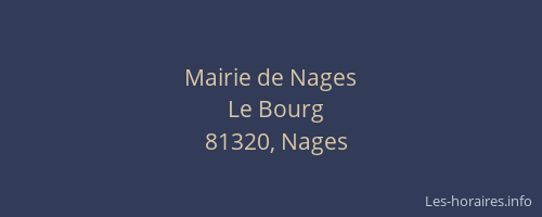 Mairie de Nages