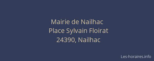 Mairie de Nailhac