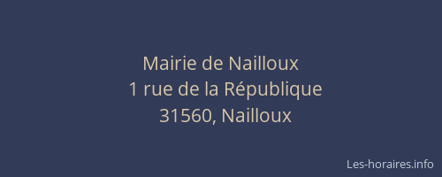 Mairie de Nailloux