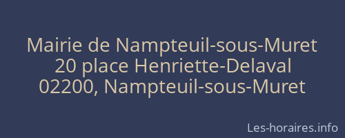 Mairie de Nampteuil-sous-Muret