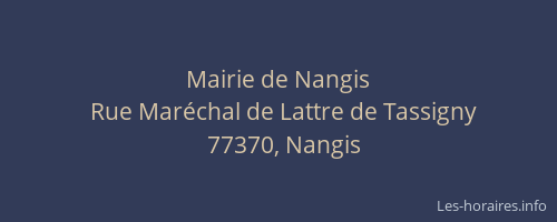 Mairie de Nangis