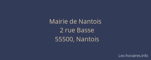 Mairie de Nantois