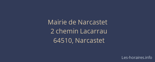 Mairie de Narcastet