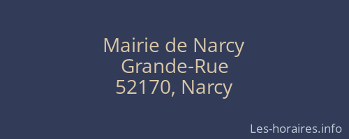 Mairie de Narcy