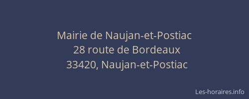 Mairie de Naujan-et-Postiac