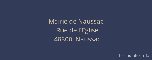Mairie de Naussac
