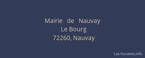 Mairie   de   Nauvay