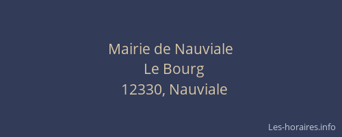 Mairie de Nauviale