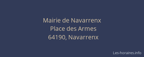 Mairie de Navarrenx