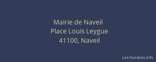 Mairie de Naveil