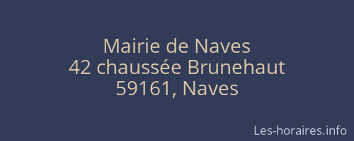 Mairie de Naves