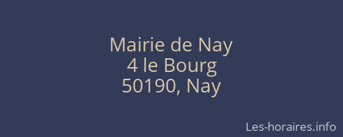 Mairie de Nay