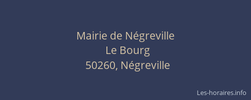 Mairie de Négreville