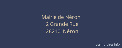 Mairie de Néron