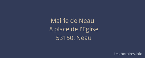 Mairie de Neau