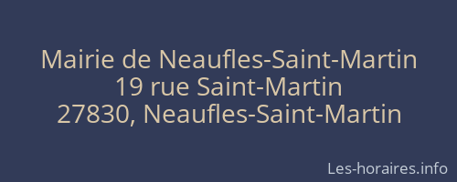 Mairie de Neaufles-Saint-Martin