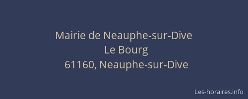 Mairie de Neauphe-sur-Dive