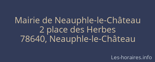 Mairie de Neauphle-le-Château