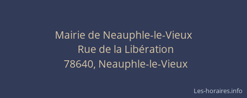 Mairie de Neauphle-le-Vieux