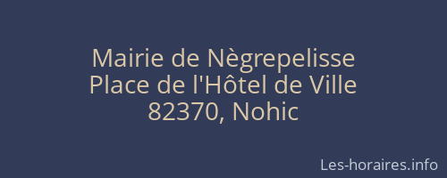 Mairie de Nègrepelisse