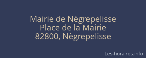 Mairie de Nègrepelisse