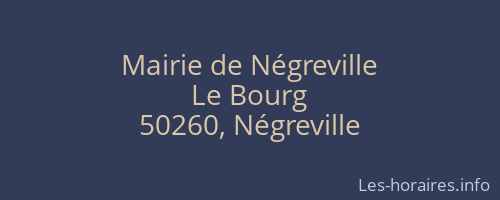 Mairie de Négreville