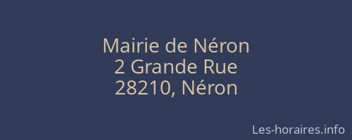 Mairie de Néron