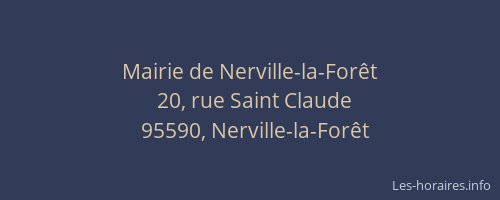 Mairie de Nerville-la-Forêt