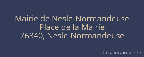Mairie de Nesle-Normandeuse