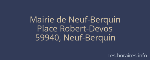 Mairie de Neuf-Berquin