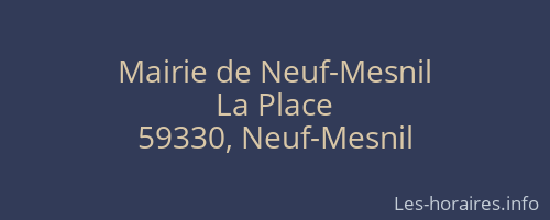Mairie de Neuf-Mesnil
