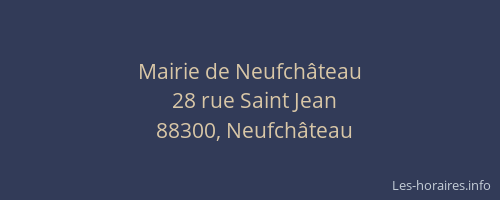 Mairie de Neufch&acirc;teau