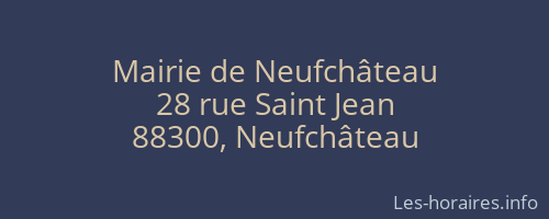 Mairie de Neufchâteau