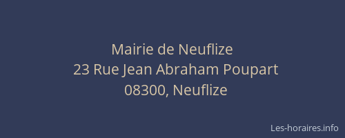 Mairie de Neuflize