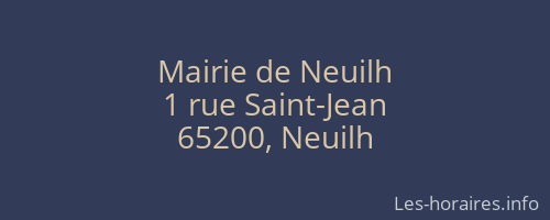 Mairie de Neuilh