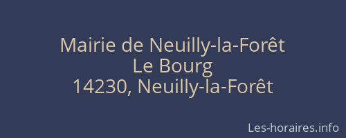 Mairie de Neuilly-la-Forêt