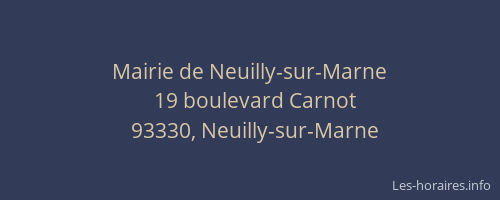 Mairie de Neuilly-sur-Marne