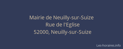 Mairie de Neuilly-sur-Suize