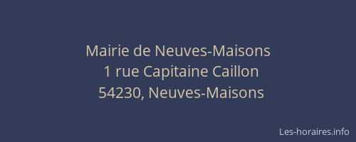 Mairie de Neuves-Maisons