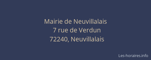 Mairie de Neuvillalais
