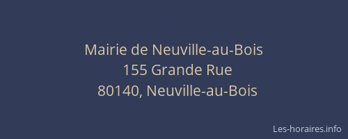 Mairie de Neuville-au-Bois