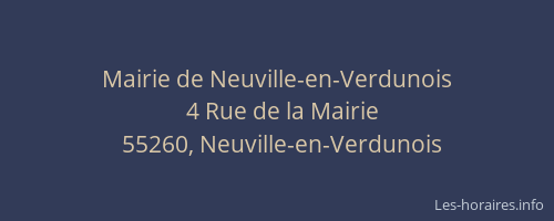 Mairie de Neuville-en-Verdunois
