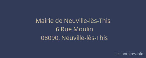 Mairie de Neuville-lès-This