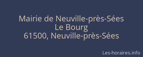 Mairie de Neuville-près-Sées