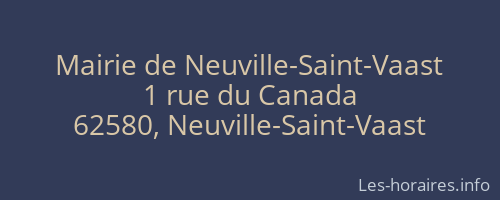 Mairie de Neuville-Saint-Vaast