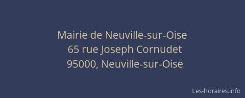 Mairie de Neuville-sur-Oise