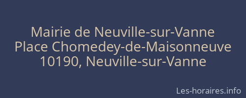 Mairie de Neuville-sur-Vanne
