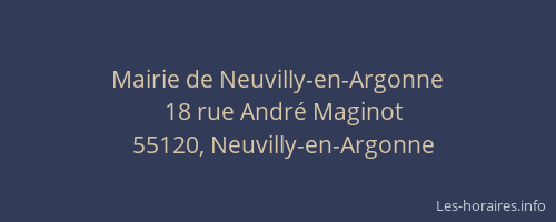 Mairie de Neuvilly-en-Argonne