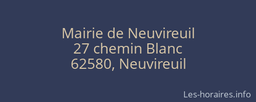 Mairie de Neuvireuil