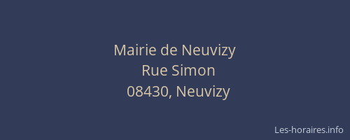 Mairie de Neuvizy